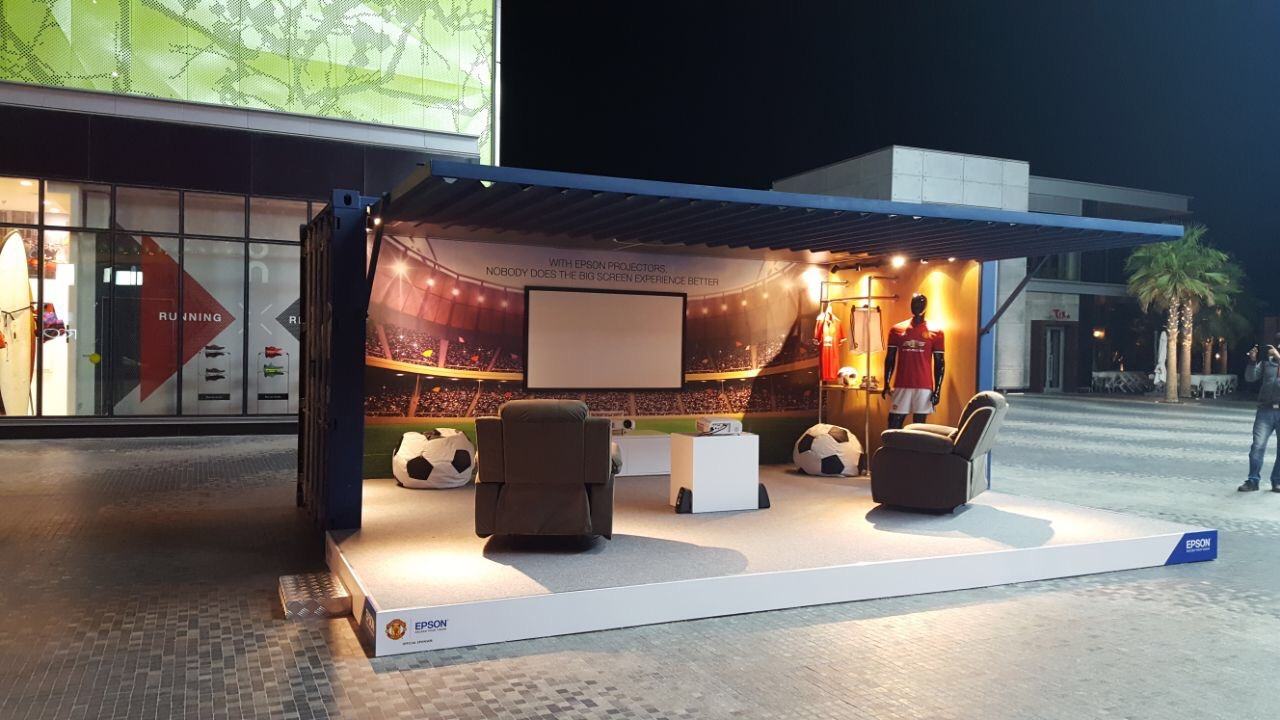 Epson Roadshow, Pop-up container, view 1