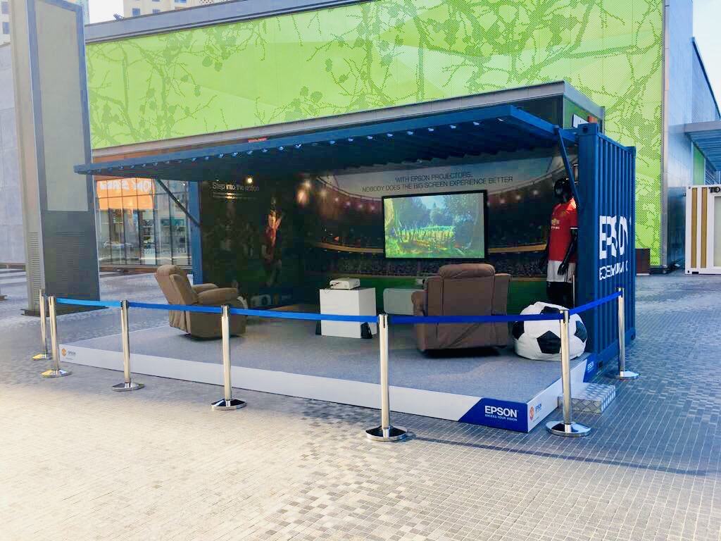 Epson Roadshow, Pop-up container, view 4